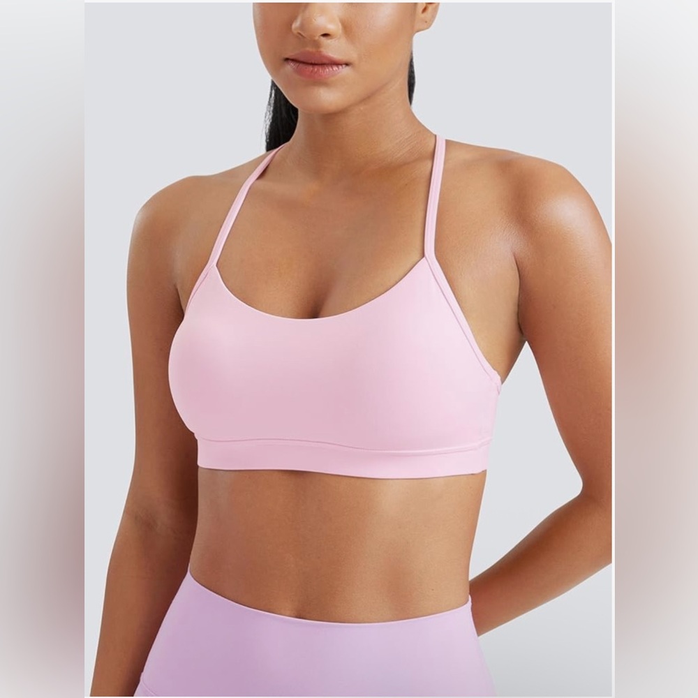 CRZ YOGA Pink Sports Bra